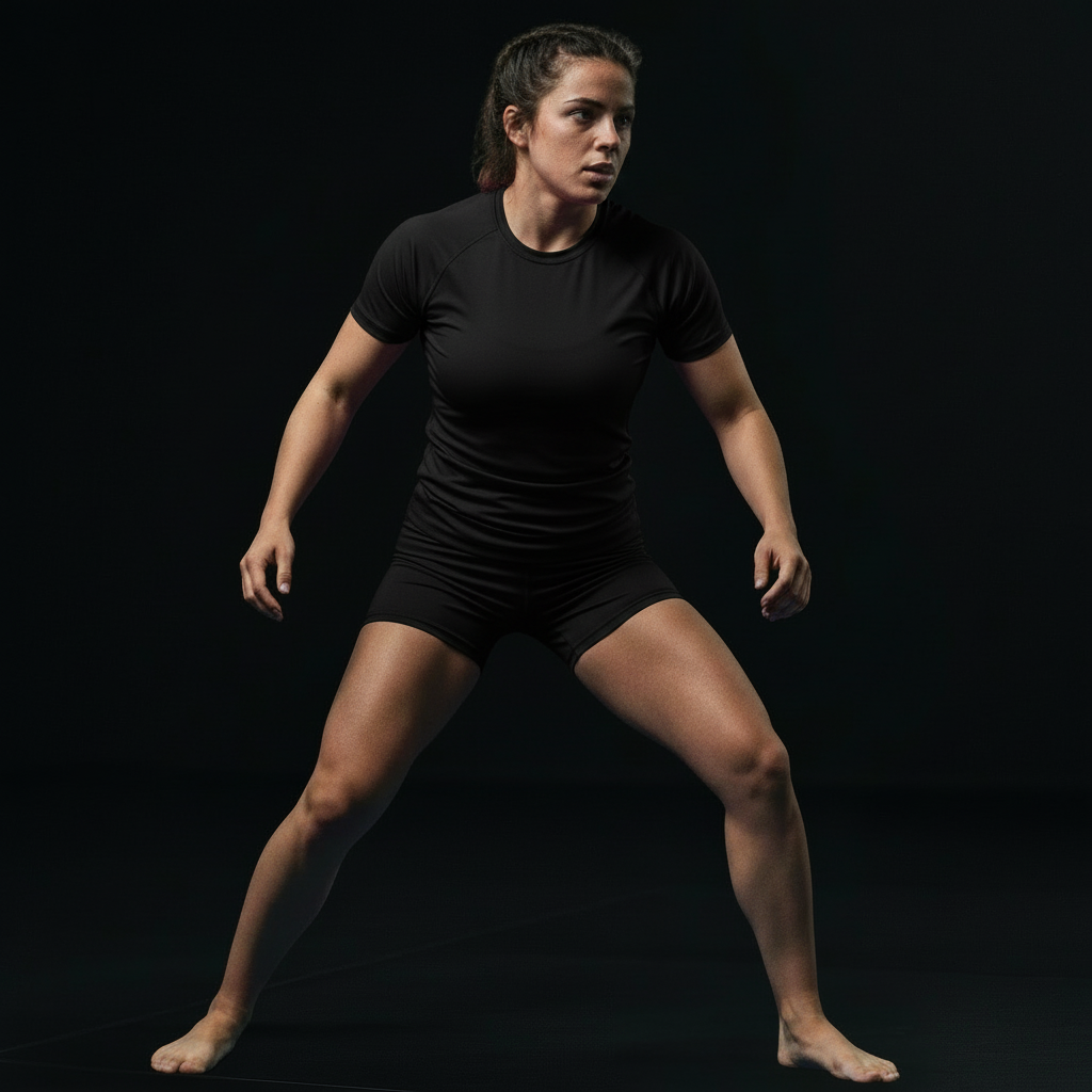 Plain Black Women's BJJ Rash Guard Short Sleeve - BJJ Sesh