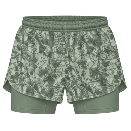 Green Forest Camo Women's BJJ Rash Guard