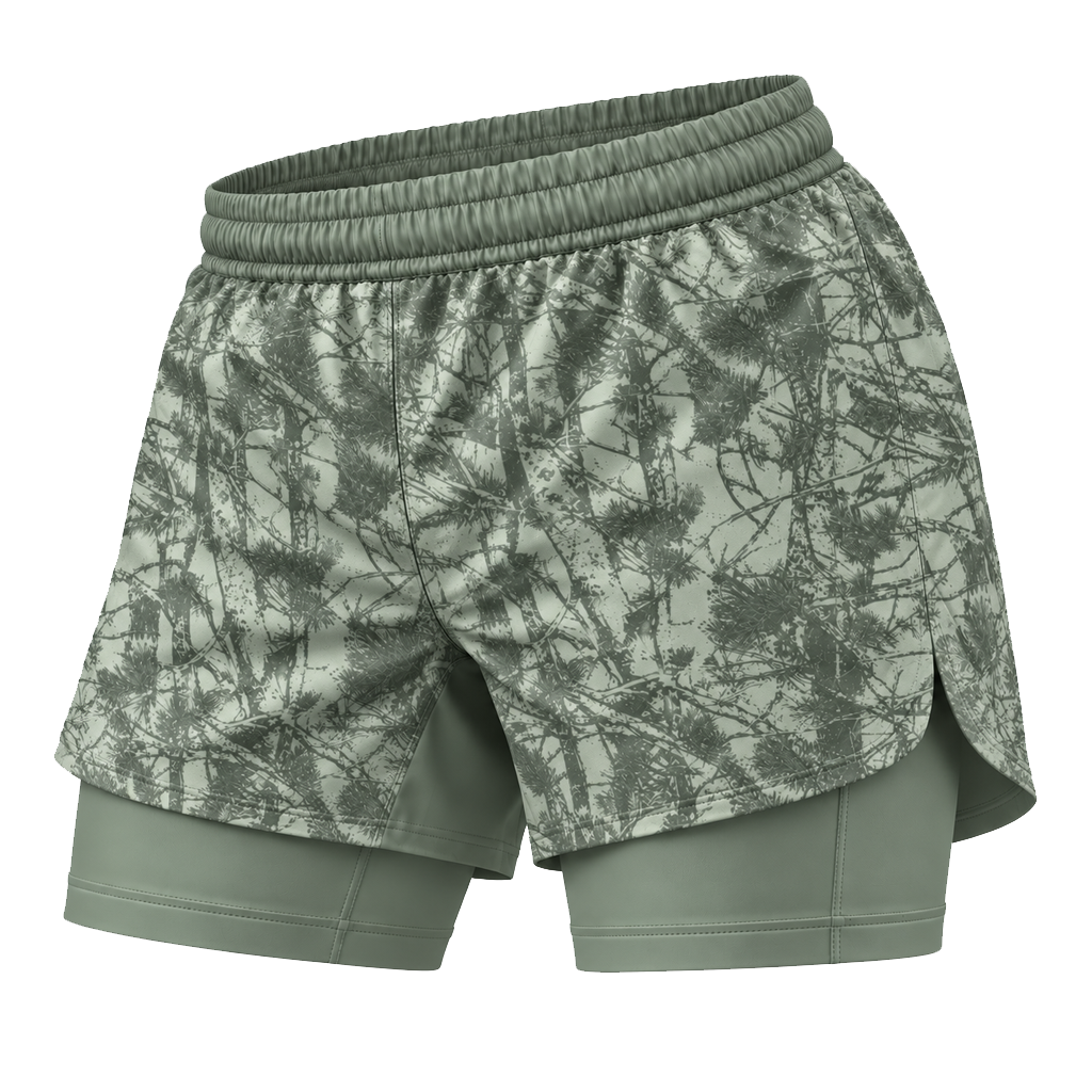 Green Forest Camo Women's BJJ Rash Guard
