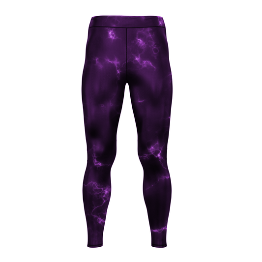 Purple Marble Lightning BJJ Spats