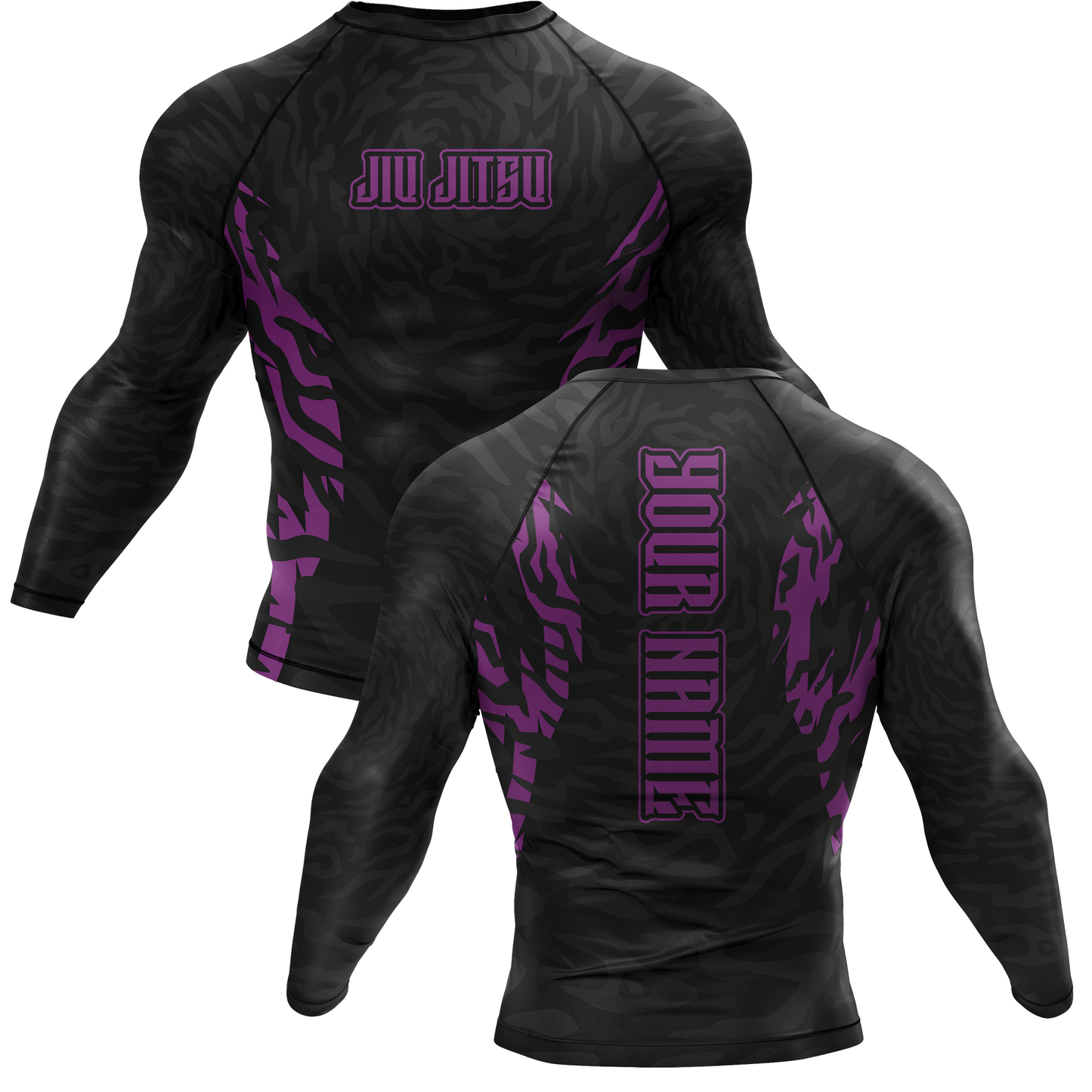 Jiu Jitsu Custom Ranked BJJ Rash Guard