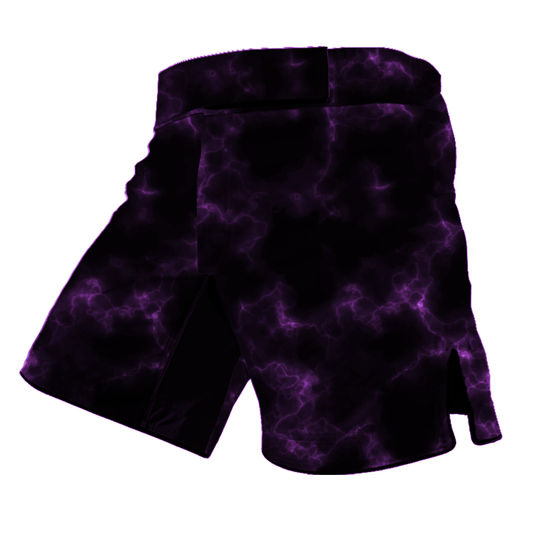 Purple Marble Lightning BJJ Shorts