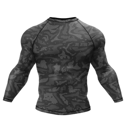 Jiu Jitsu Grey Camo BJJ Rash Guard