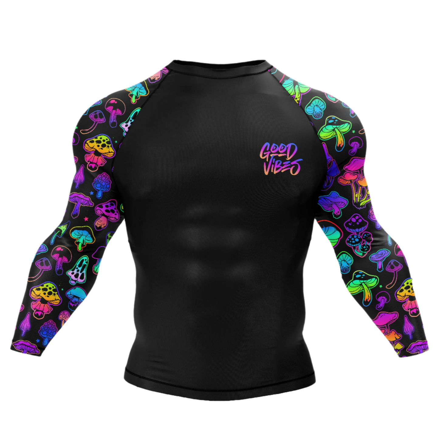 Psychedelic Mushroom BJJ Rash Guard