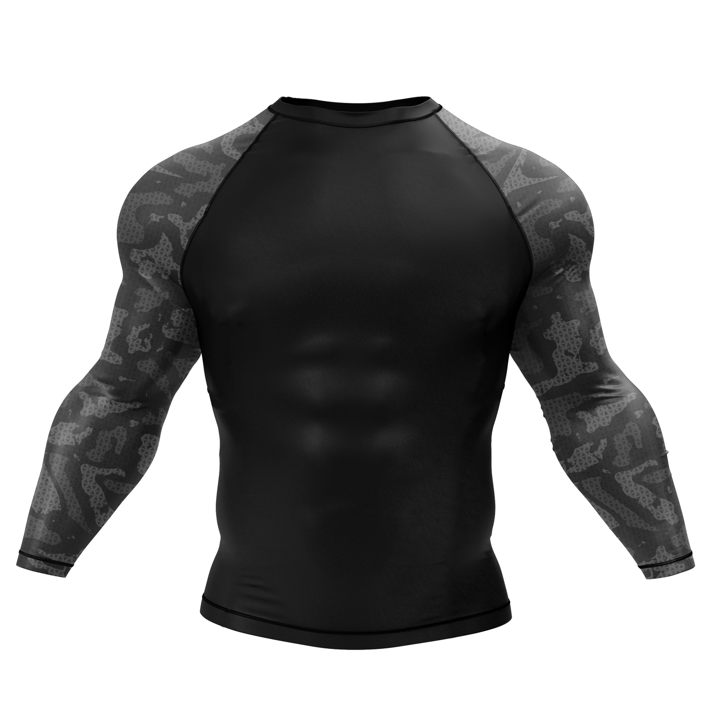 Grey Camo BJJ Rash Guard