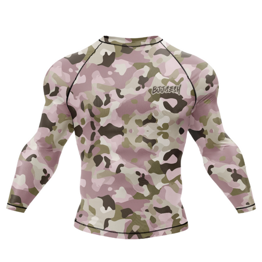 Combat Camo Pink BJJ Rash Guard