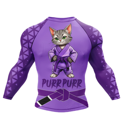 Purr Purr Belt BJJ Rash Guard