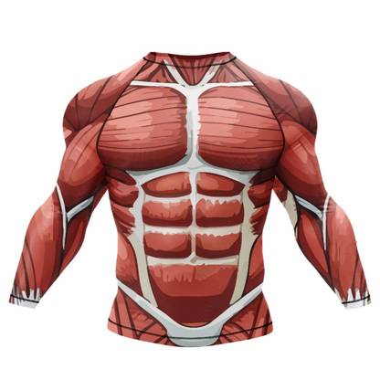 Muscle Anatomy BJJ Rash Guard