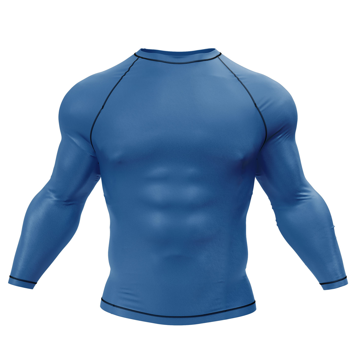 Wolf Blue BJJ Rash Guard