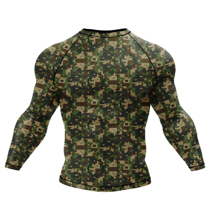 Digital Camo BJJ Rash Guard