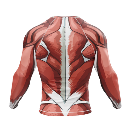 Muscle Anatomy BJJ Rash Guard