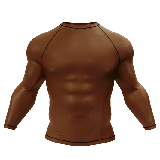 Mocha BJJ Rash Guard