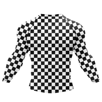 Checkered BJJ Rash Guard