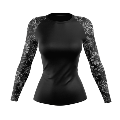 Botanical Bliss Women's BJJ Rash Guard