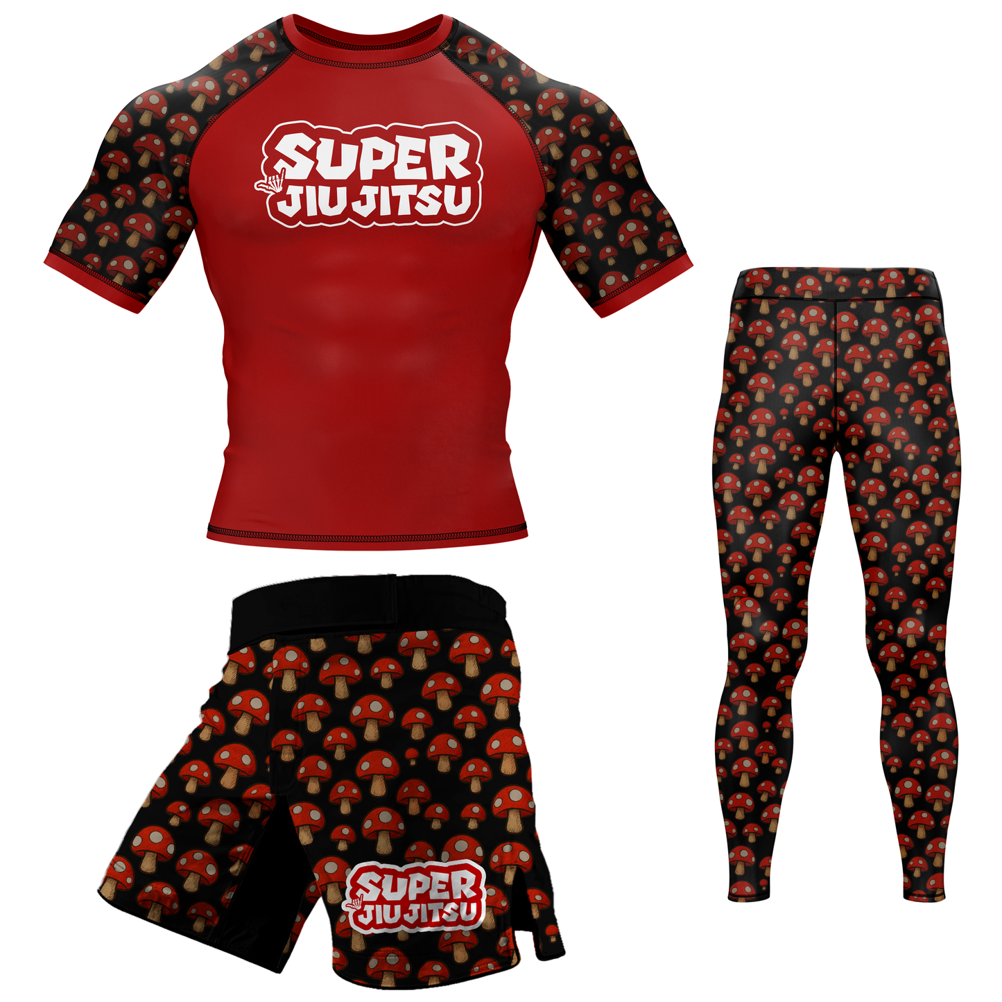 Super Jiu Jitsu BJJ Rash Guard - Short Sleeve