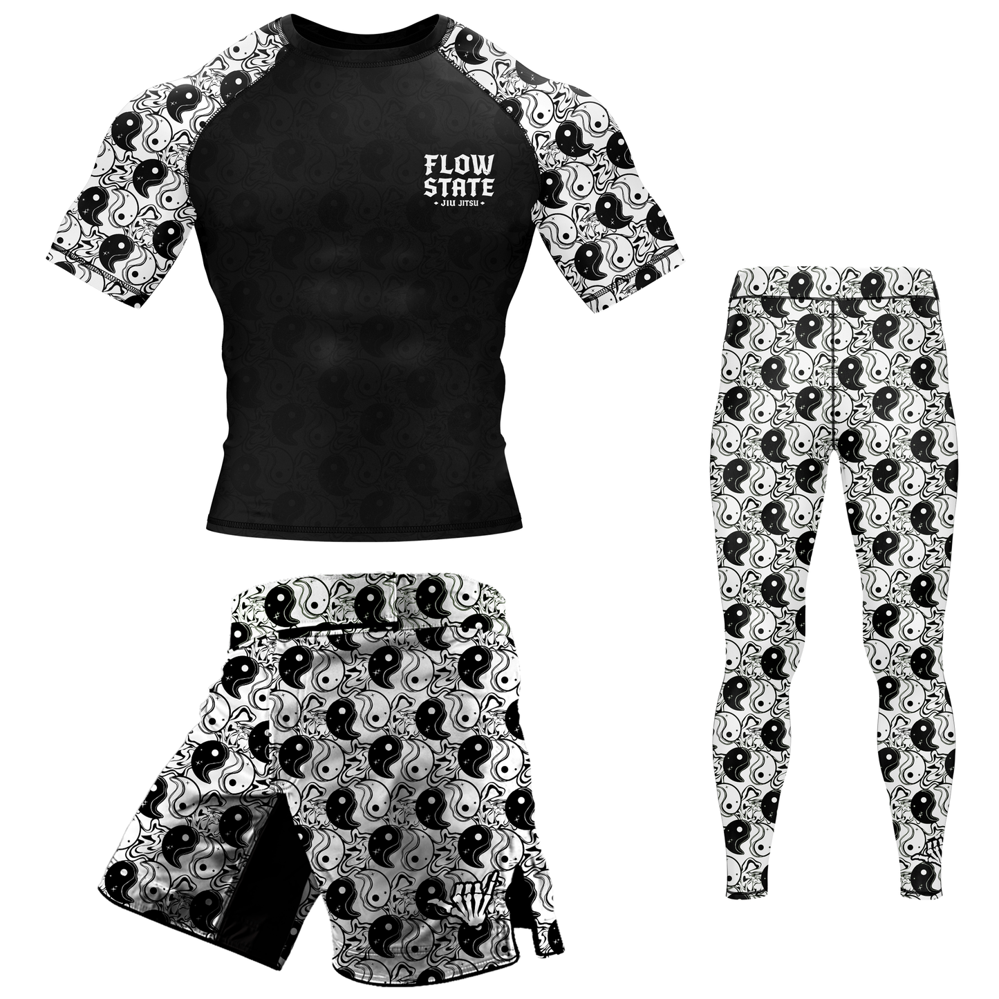 Yin Yang BJJ Rash Guard - Short Sleeve
