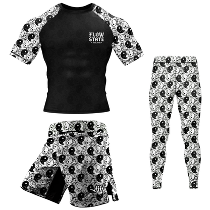 Yin Yang BJJ Rash Guard - Short Sleeve