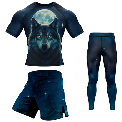 Lone Wolf BJJ Rash Guard - Short Sleeve