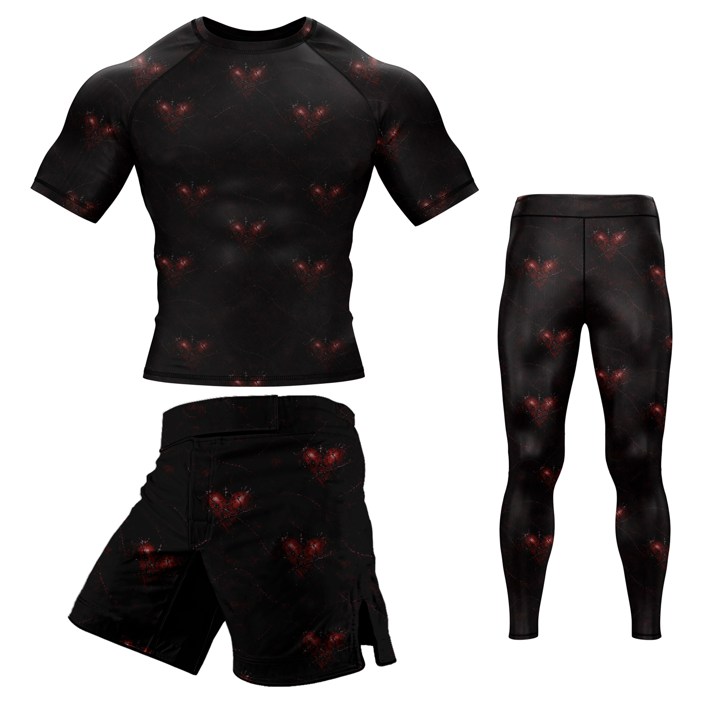 Sacred Heart BJJ Rash Guard - Short Sleeve