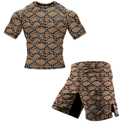 Snakeskin BJJ Rash Guard - Short Sleeve