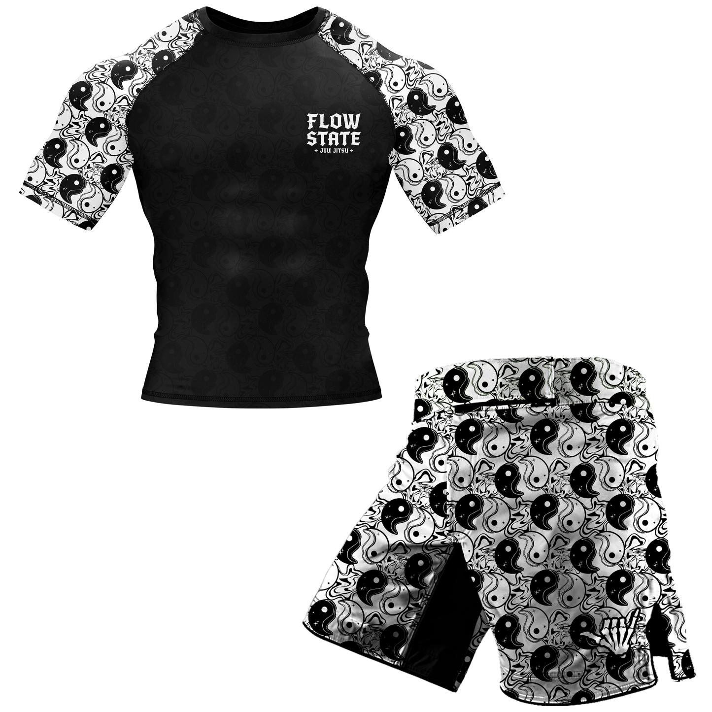 Yin Yang BJJ Rash Guard - Short Sleeve
