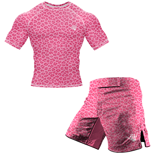 Pink Predator BJJ Rash Guard - Short Sleeve