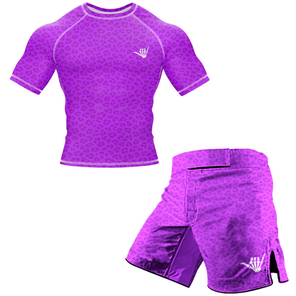 Purple Predator BJJ Rash Guard - Short Sleeve