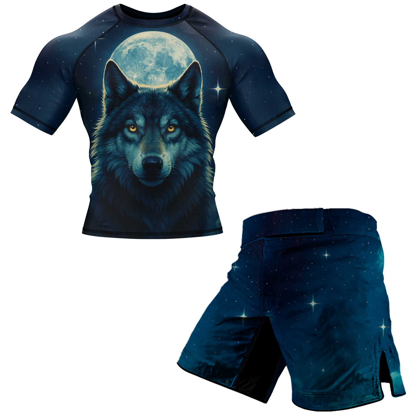 Lone Wolf BJJ Rash Guard - Short Sleeve