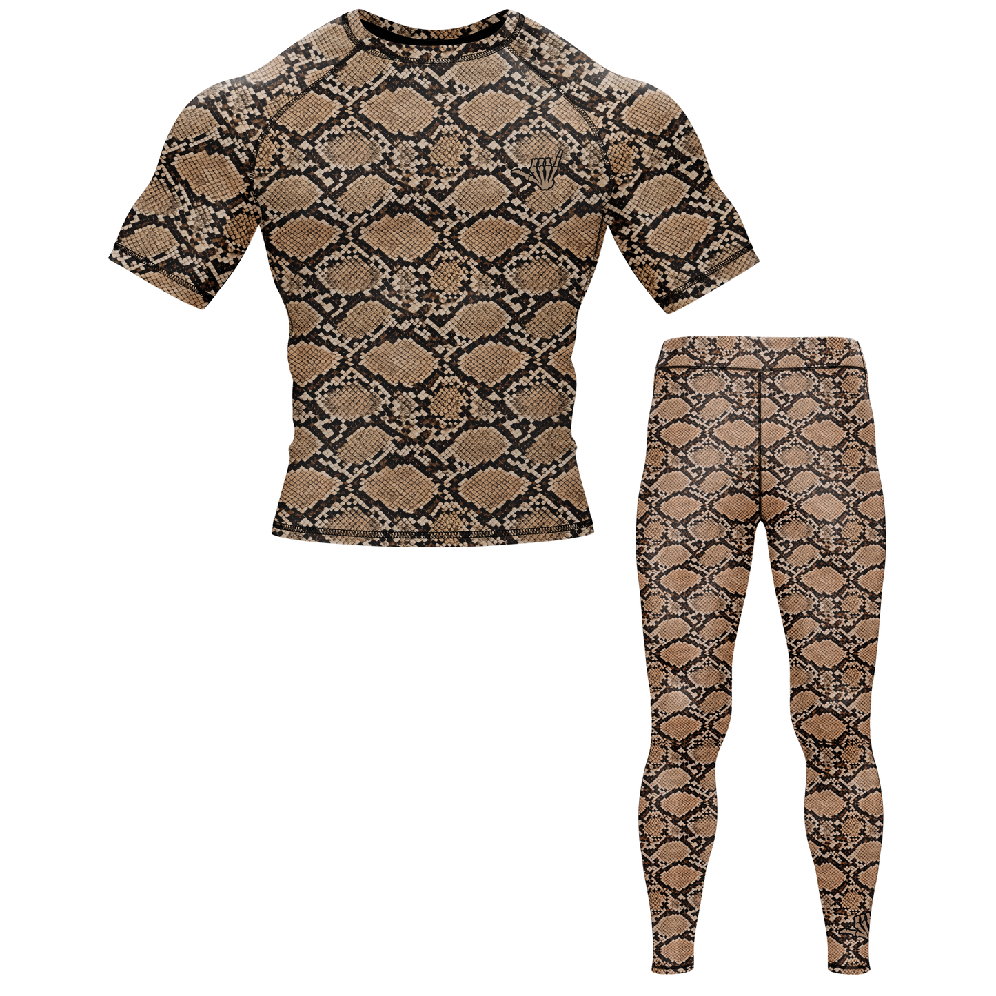 Snakeskin BJJ Rash Guard - Short Sleeve