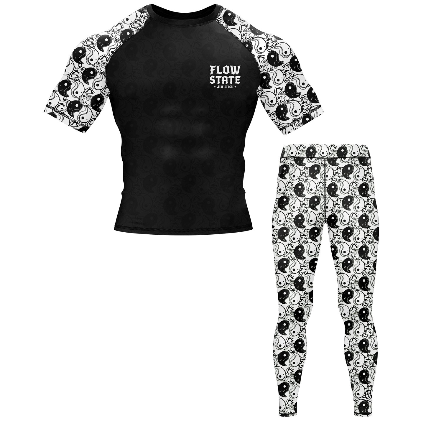 Yin Yang BJJ Rash Guard - Short Sleeve