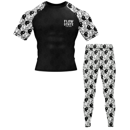 Yin Yang BJJ Rash Guard - Short Sleeve