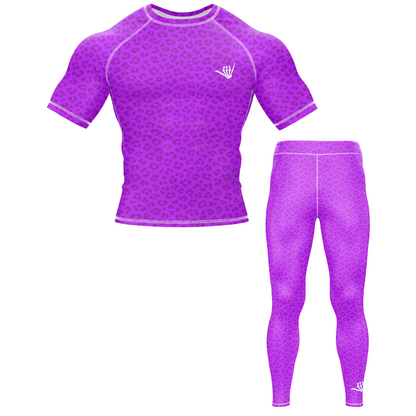 Purple Predator BJJ Rash Guard - Short Sleeve