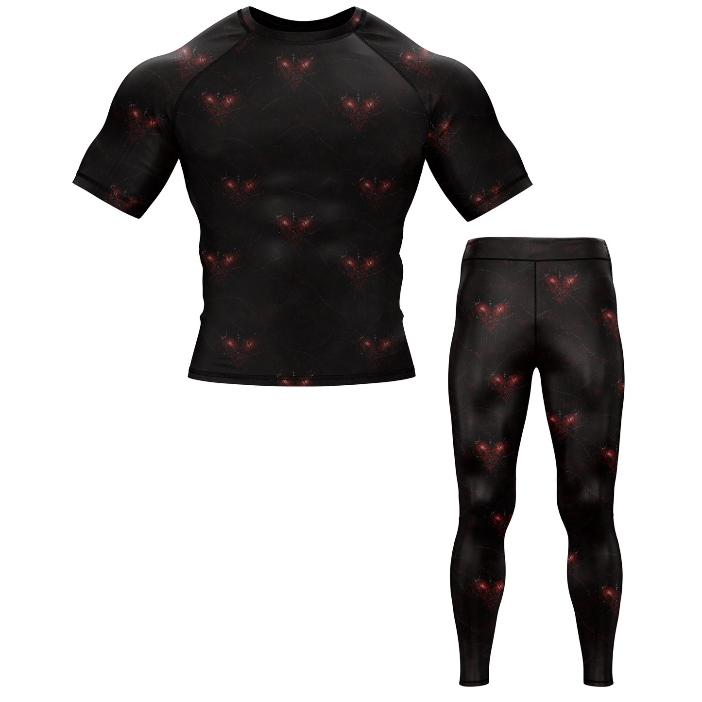 Sacred Heart BJJ Rash Guard - Short Sleeve