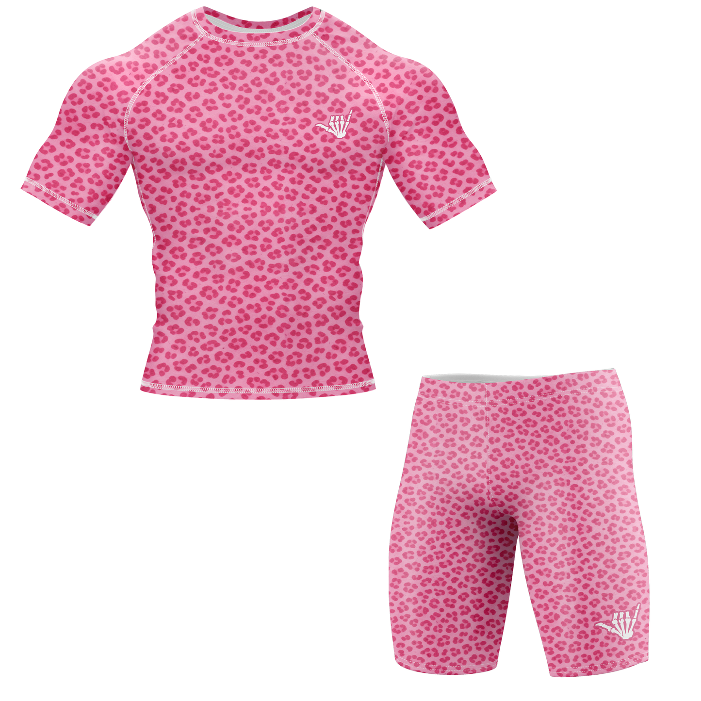 Pink Predator BJJ Rash Guard - Short Sleeve