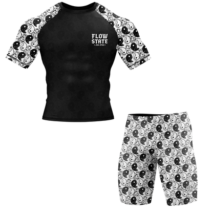 Yin Yang BJJ Rash Guard - Short Sleeve