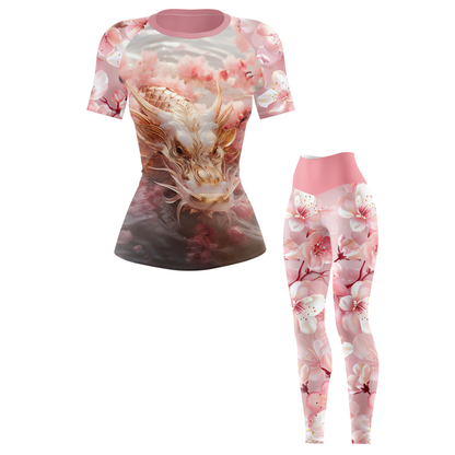 Cherry Blossom Fury Women’s BJJ Rash Guard - Shortsleeve