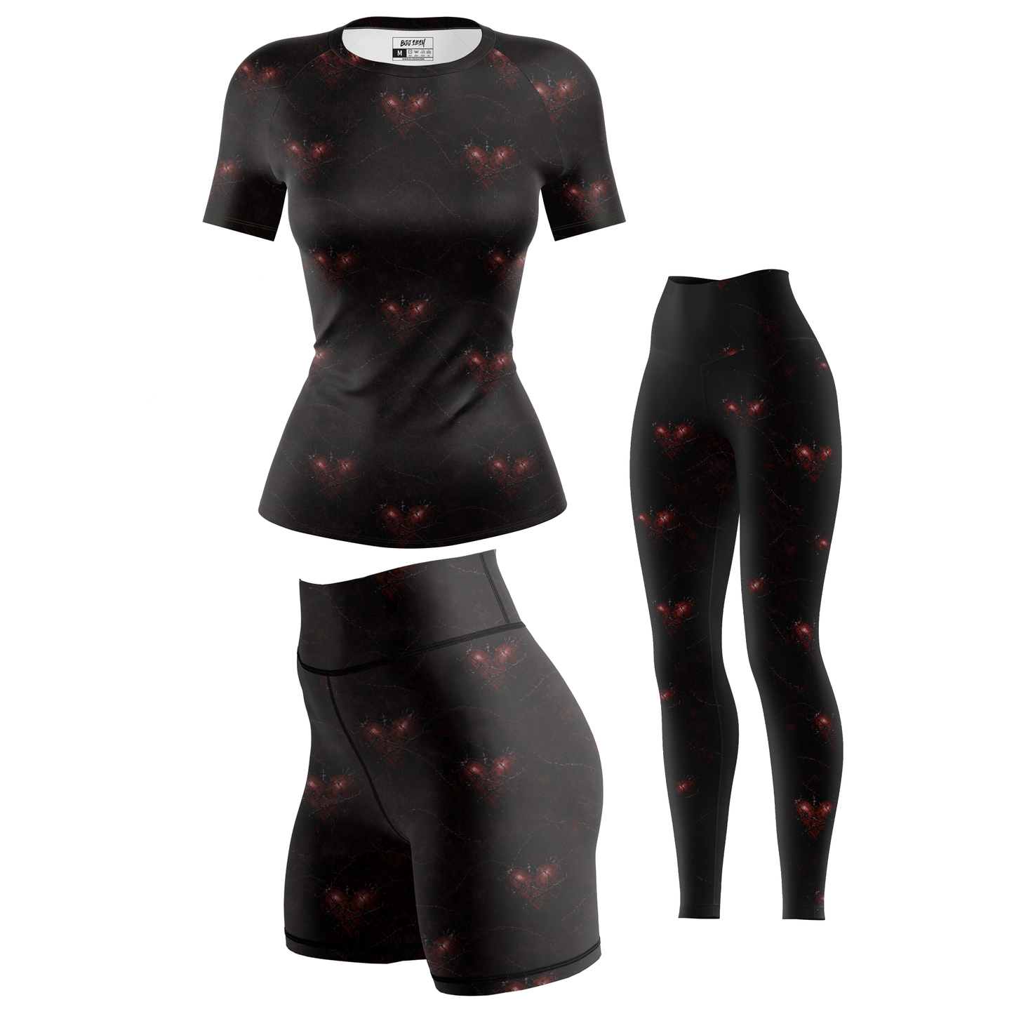 Sacred Heart Women's BJJ Rash Guard - Short Sleeve