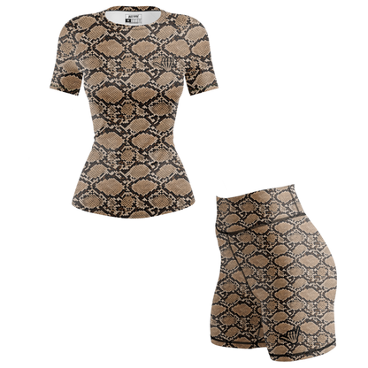 Snakeskin Women's BJJ Rash Guard - Short Sleeve