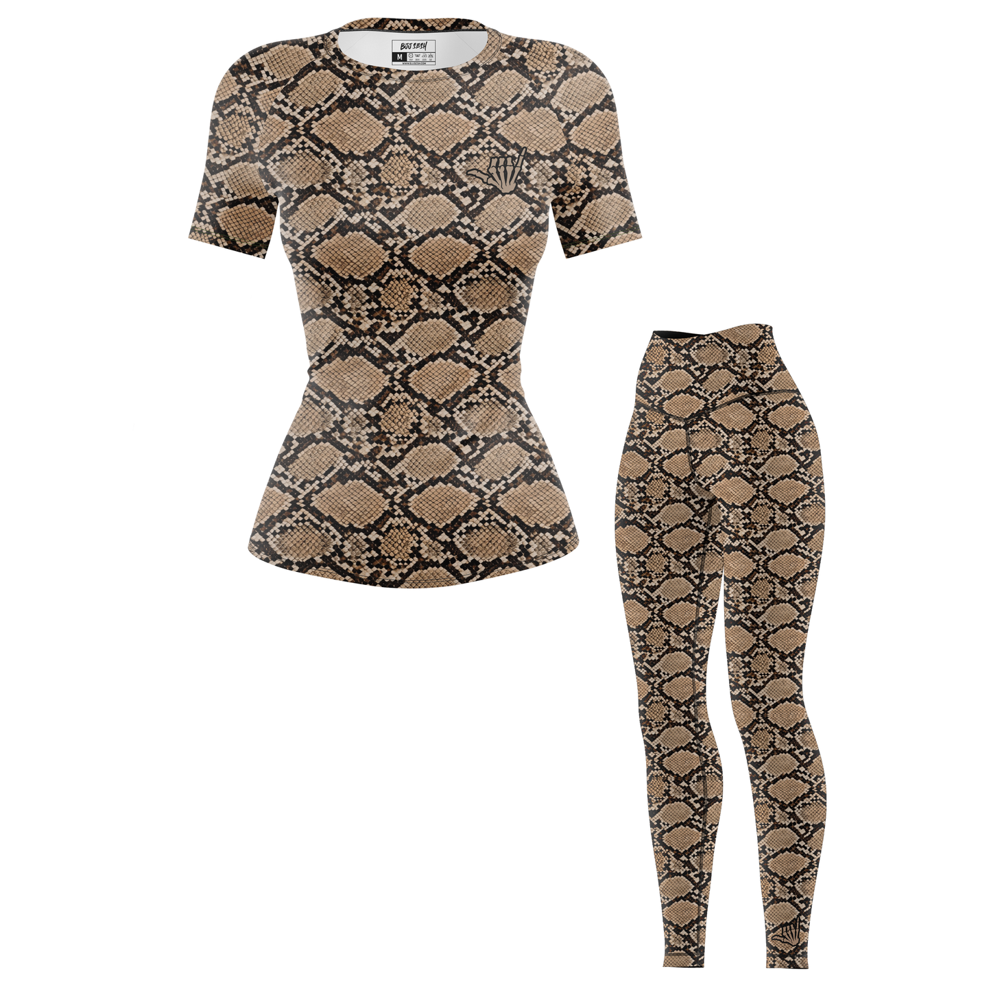 Snakeskin Women's BJJ Rash Guard - Short Sleeve
