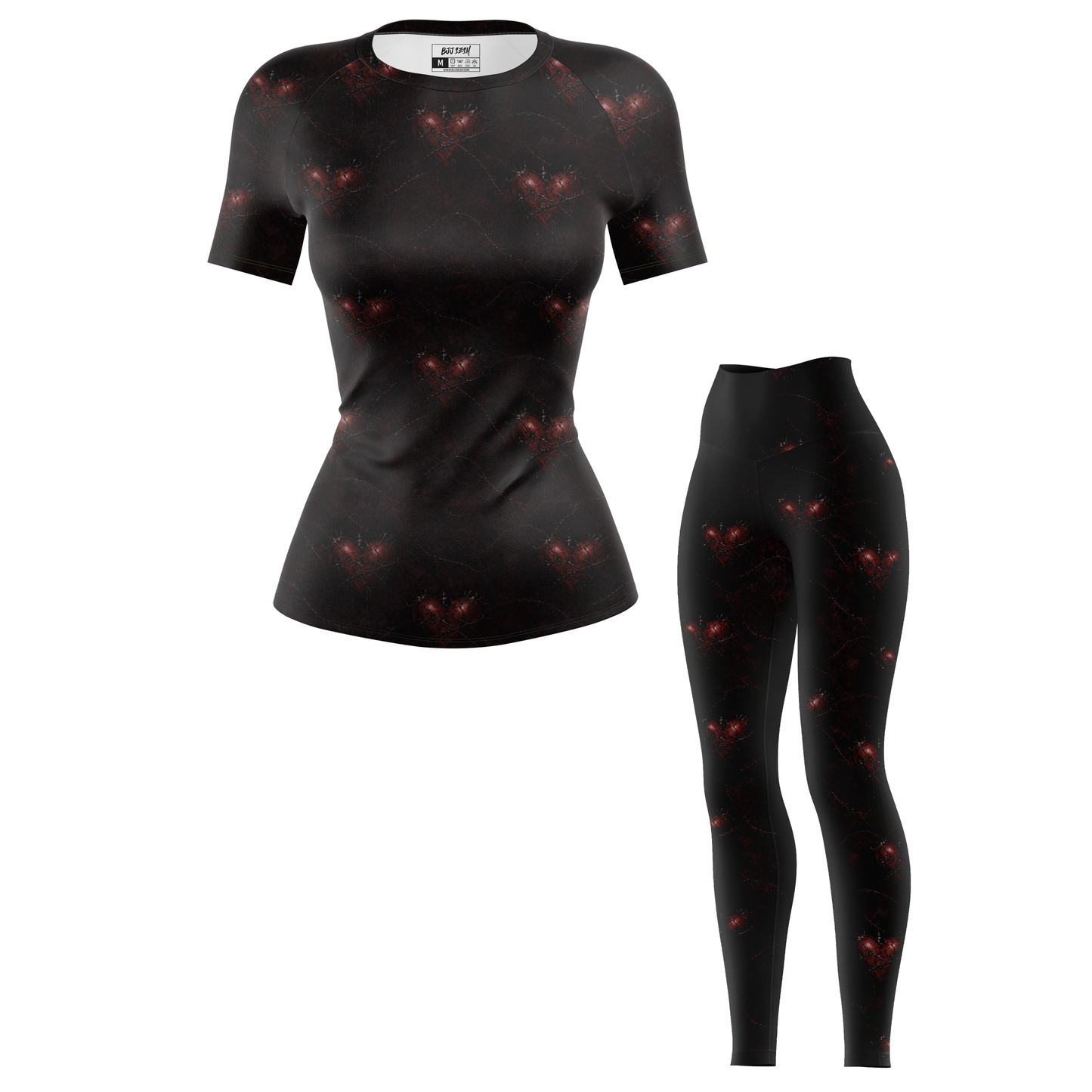 Sacred Heart Women's BJJ Rash Guard - Short Sleeve