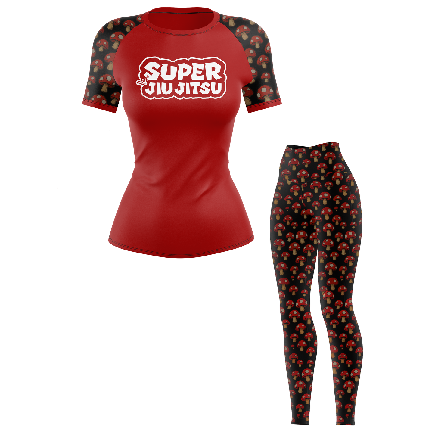 Super Jiu Jitsu Women's BJJ Rash Guard - Short Sleeve