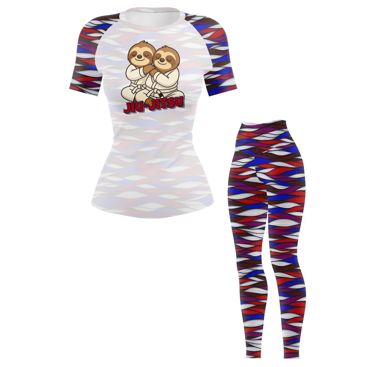 Sloth Jiu Jitsu Women's BJJ Rash Guard - Shortsleeve
