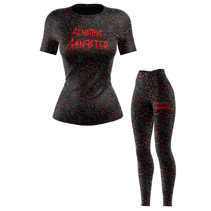 Sensitive Gangster Women's BJJ Rash Guard - Shortsleeve