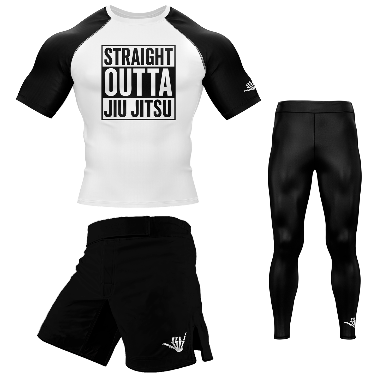 Straight Outta Jiu Jitsu BJJ Rash Guard - Shortsleeve