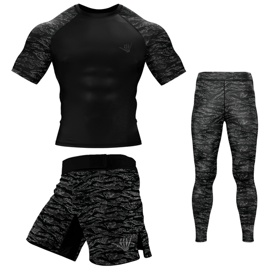 Night Tiger BJJ Rash Guard - Short Sleeve