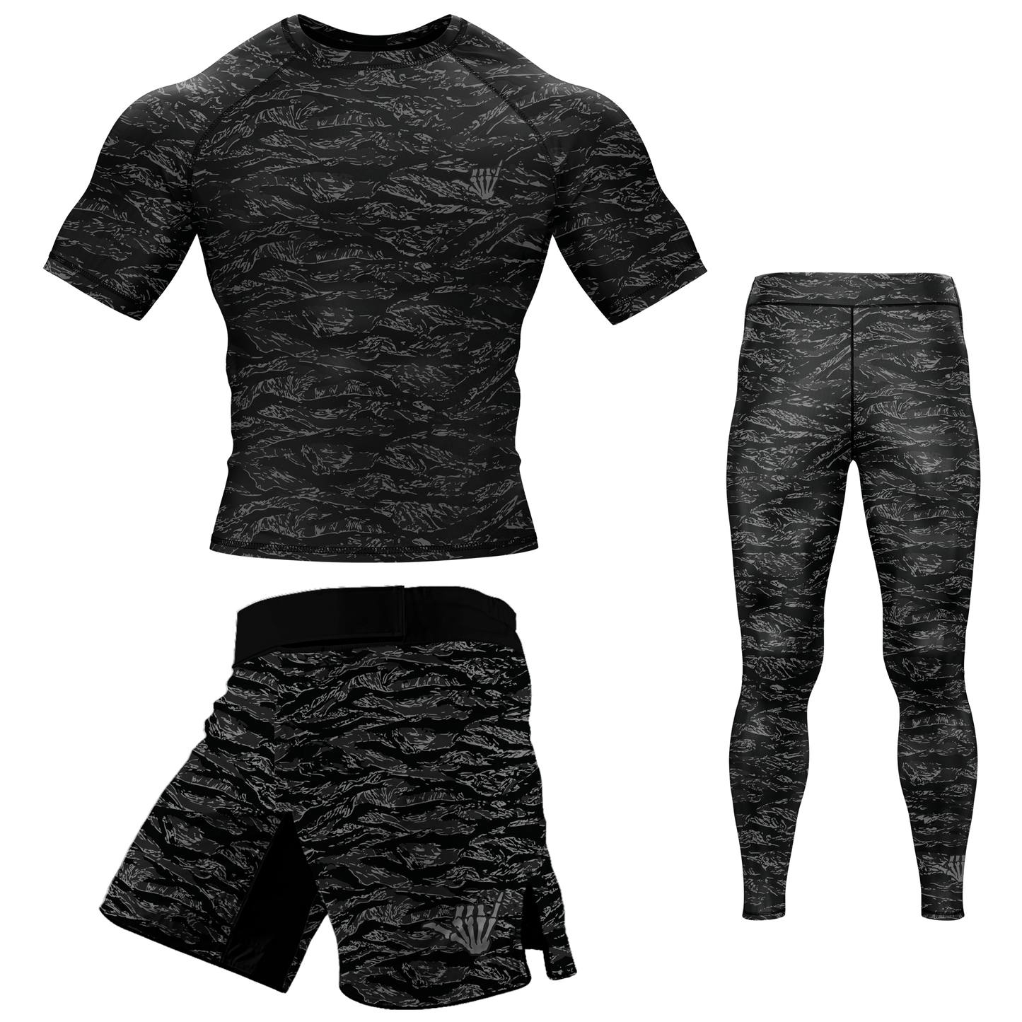 Night Tiger BJJ Rash Guard - Short Sleeve