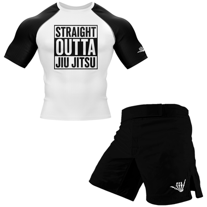 Straight Outta Jiu Jitsu BJJ Rash Guard - Shortsleeve