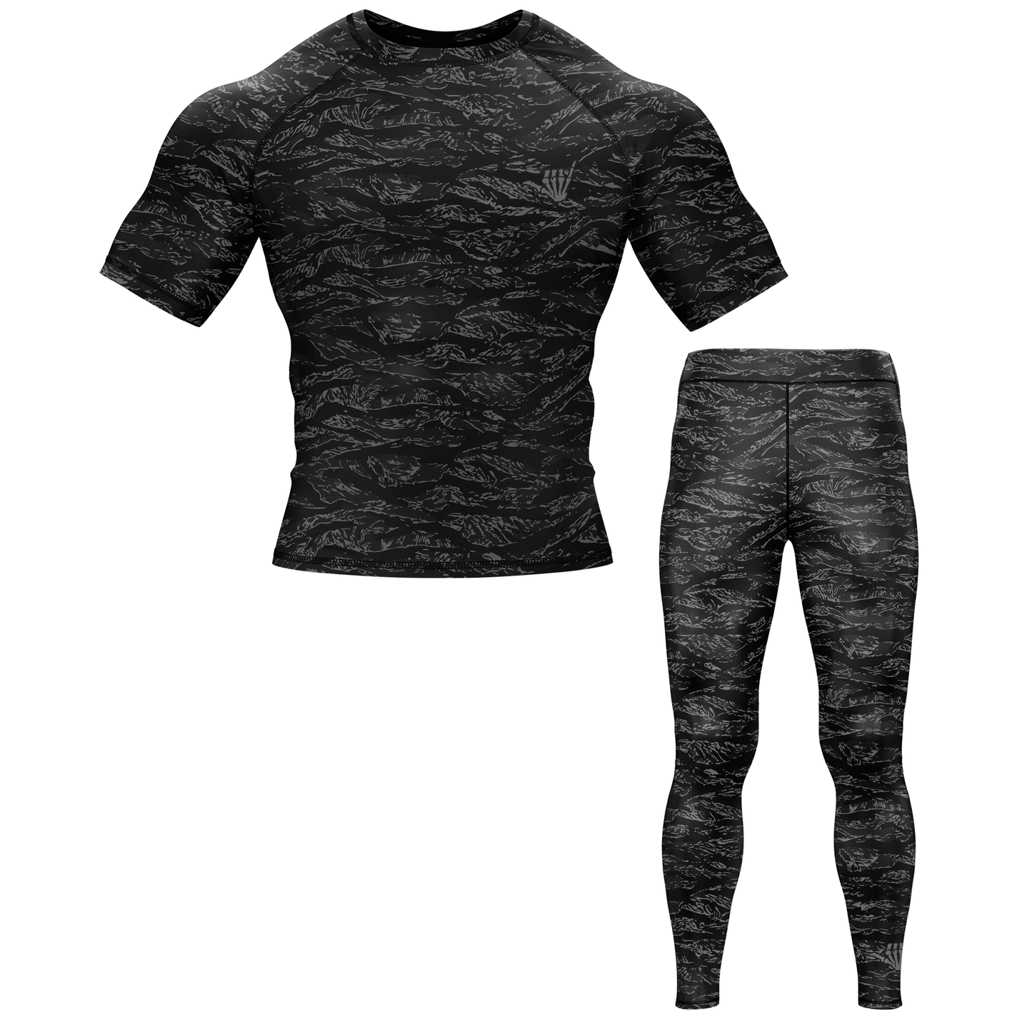 Night Tiger BJJ Rash Guard - Short Sleeve