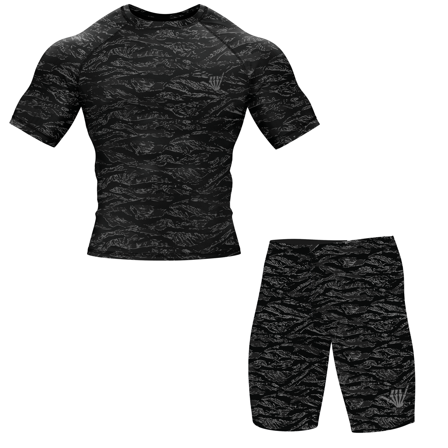 Night Tiger BJJ Rash Guard - Short Sleeve