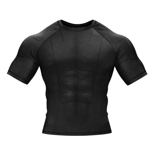 Black Essential BJJ Rash Guard - Short Sleeve